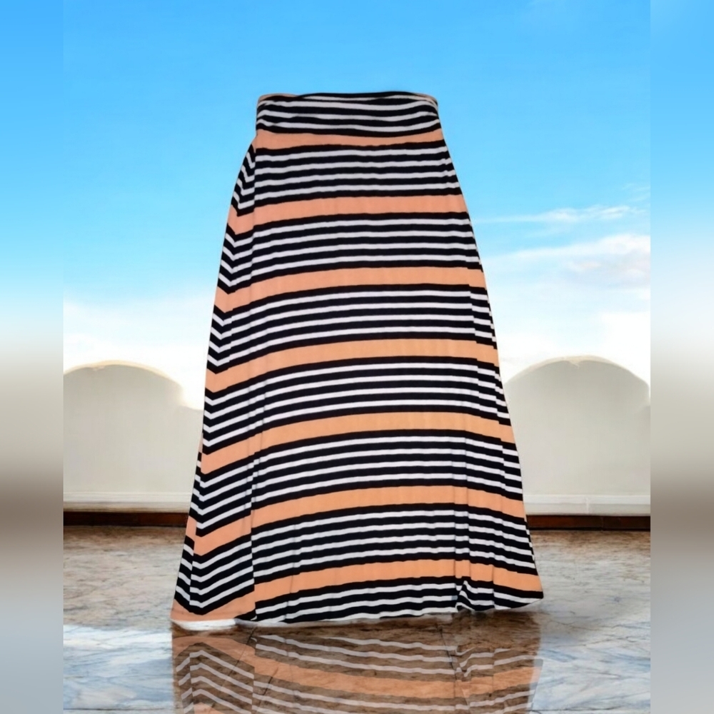 Striped Maxi Skirt